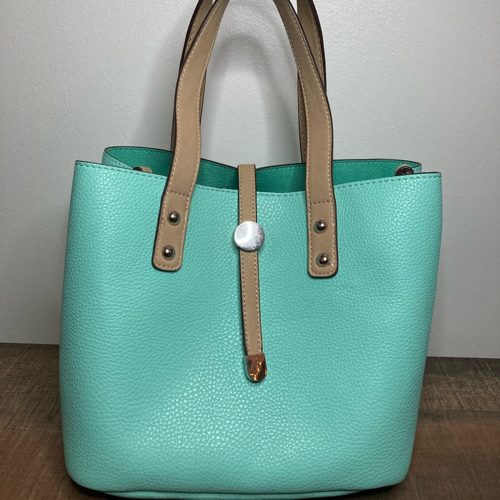 Charming Charlie Shoulder bag |open bucket tote | 2 pc:tote handbag & cross body